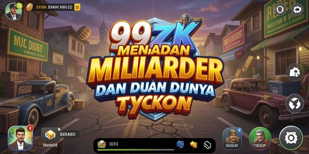 Tampilan gameplay 99ZK menampilkan keseruan membangun bisnis Tycoon.