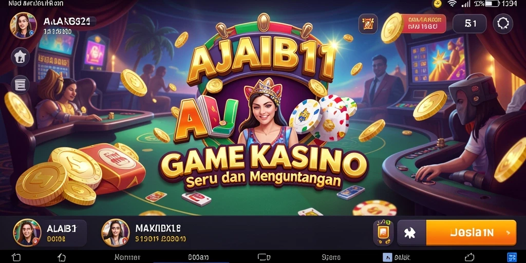 Tampilan gameplay menarik dan seru dari AJAIB11 di dunia kasino.