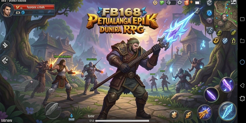 Gameplay FB168 menunjukkan pertarungan dinamis dan karakter yang terlibat.