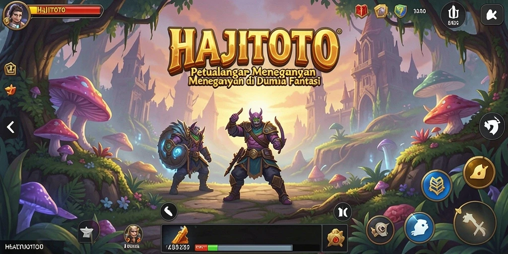 Tangkapan layar gameplay HAJITOTO menunjukkan petualangan menarik dan karakter yang unik.