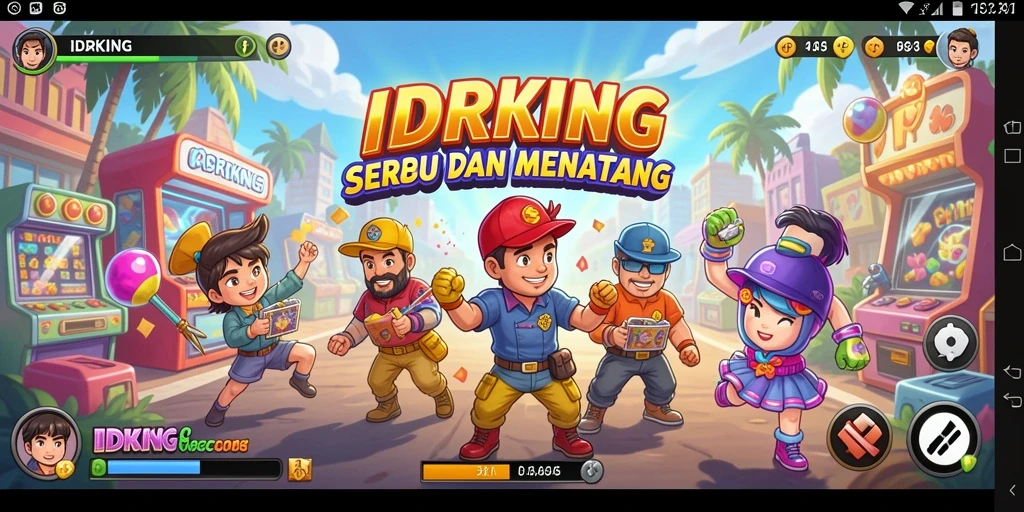 Gameplay seru dan menantang dalam IDRKING, sempurna untuk penggemar Arcade.