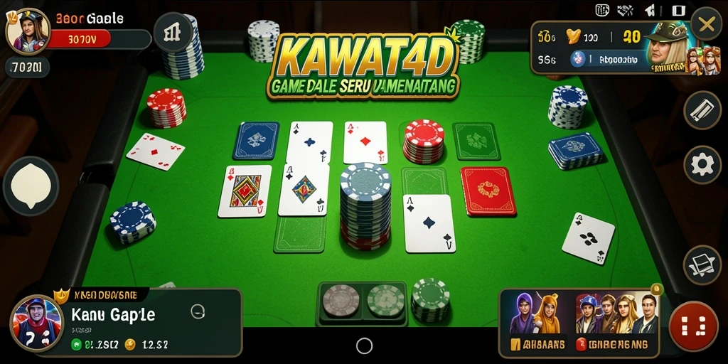 Tampilan gameplay KAWAT4D yang seru dan mendebarkan.