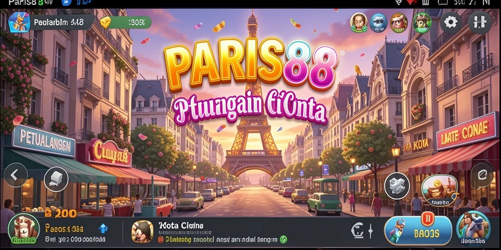 Tampilan gameplay seru dengan berbagai misi di Paris.