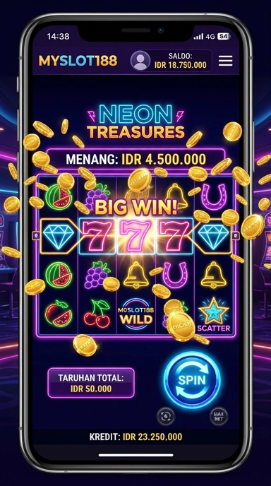 Tampilan utama aplikasi myslot188 yang menarik.